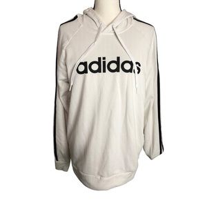 adidas white pockets hoodie Unisex Sz M